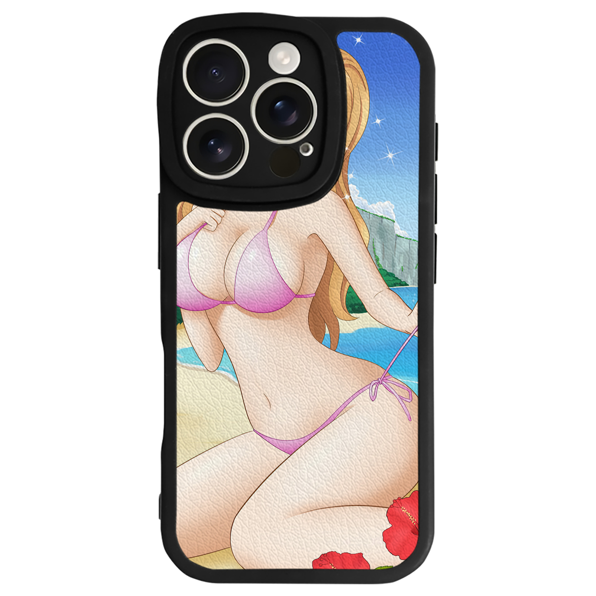 （画像用） ワンピース ONE PIECE 【iPhone 16シリーズ対応】シリコンスマホケース（レザー調） 材質：シリコン